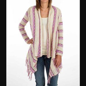 Billabong Creek Side Fringe Cardigan Sweater